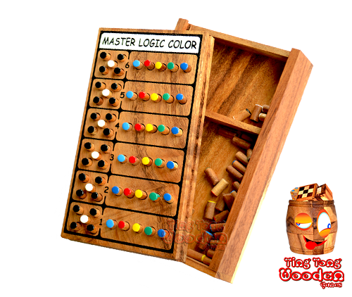 Master Logic Color Mastermind Wooden Simple Wooden Mastermind Game Master Logic Color Mastermind Wooden Simple Wooden Mastermind Game