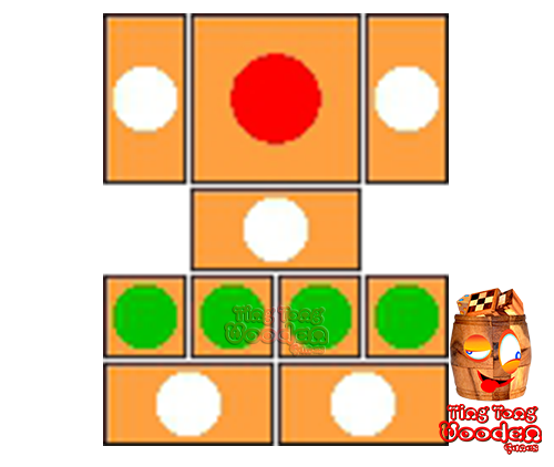 try to solve the khun pan wooden game with the template for 94 steps to solve the wooden puzzle