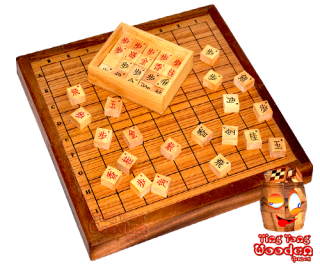 Japanese Schachspiel Holzboard Spielbox Monkey Pod wooden games Thailand